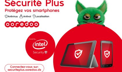 Service exclusif «Sécurité Plus» d’Ooredoo : protégez votre Smartphone avec une licence antivirus originale McAfee